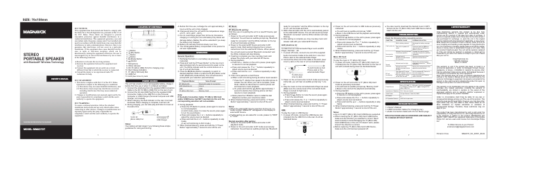 Image de la première page du manuel de l'appareil MMA3727