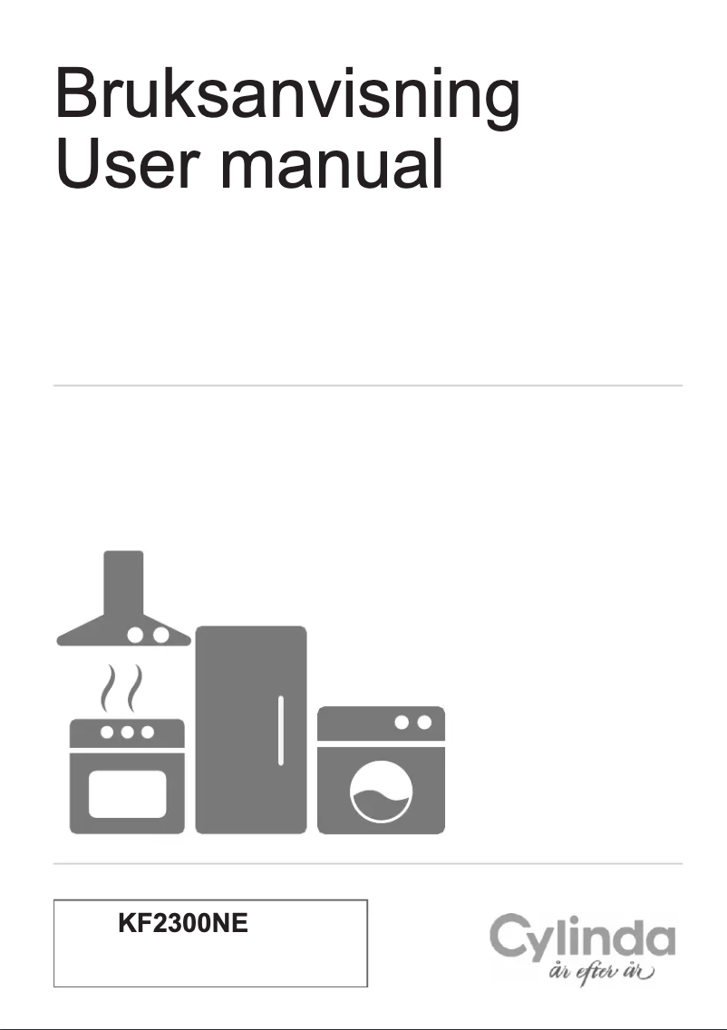 Page 1 de la notice Manuel utilisateur Cylinda KF2300NE