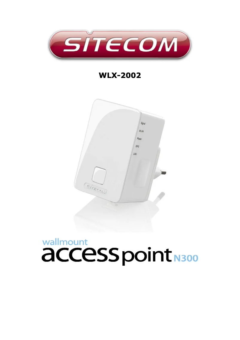Page 1 de la notice Manuel utilisateur Sitecom WLX-2003
