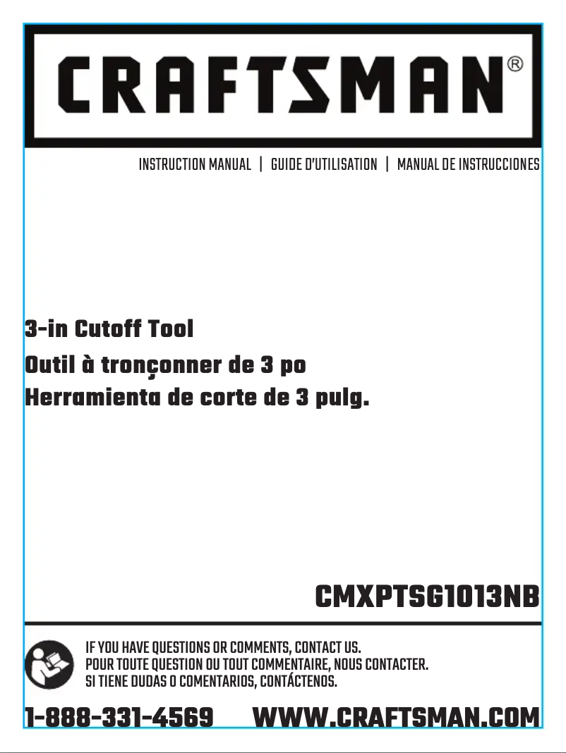 Page 1 de la notice Manuel utilisateur Craftsman CMXPTSG1013NB