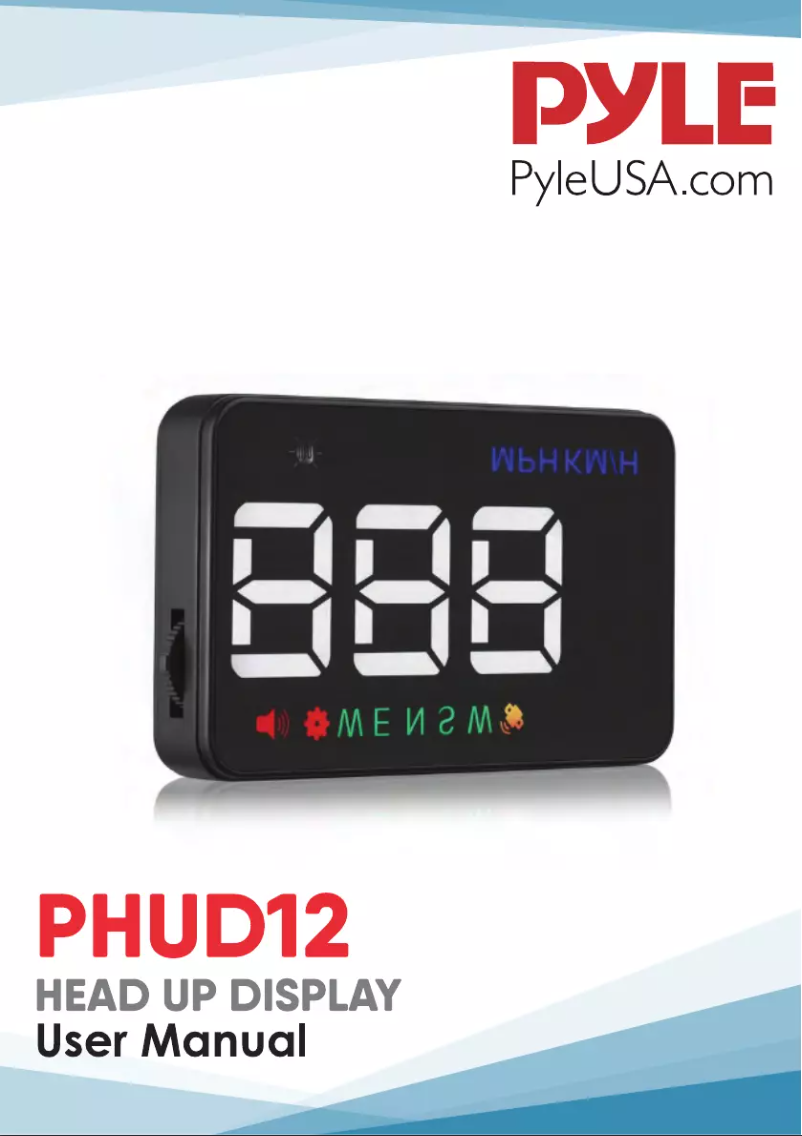 Image de la première page du manuel de l'appareil PHUD12