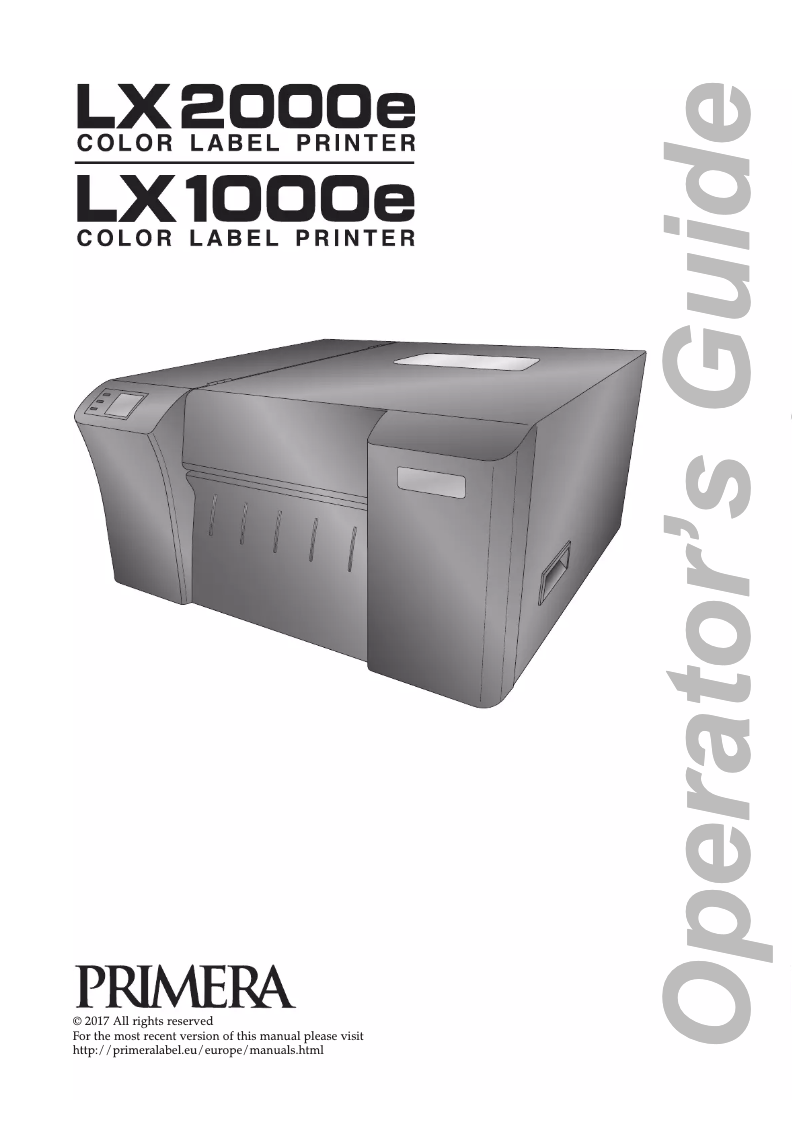 Image de la première page du manuel de l'appareil LX2000E