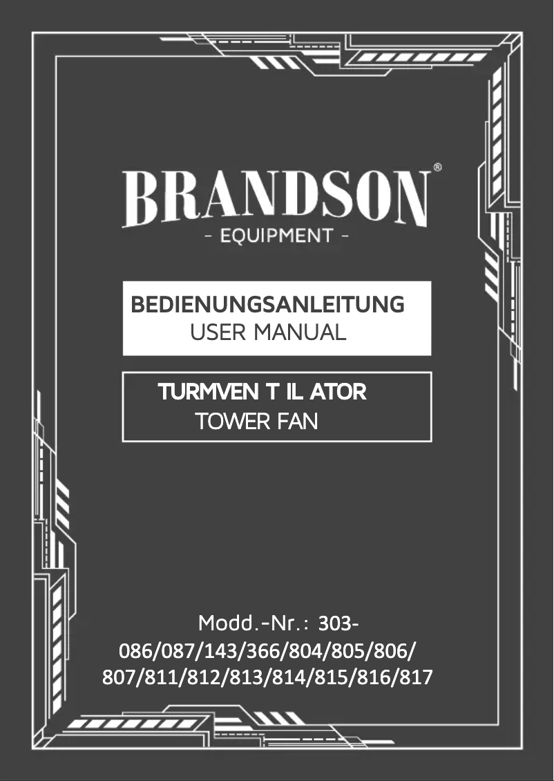 Page 1 de la notice Manuel utilisateur Brandson 303813