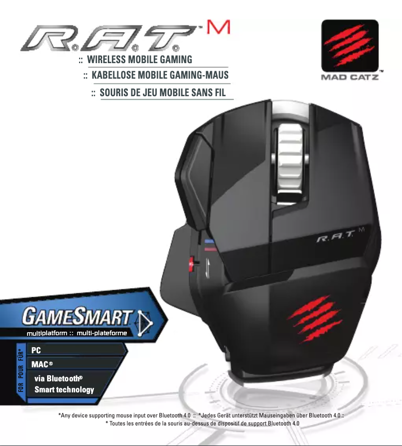 Page 1 de la notice Manuel utilisateur Mad Catz R.A.T. M