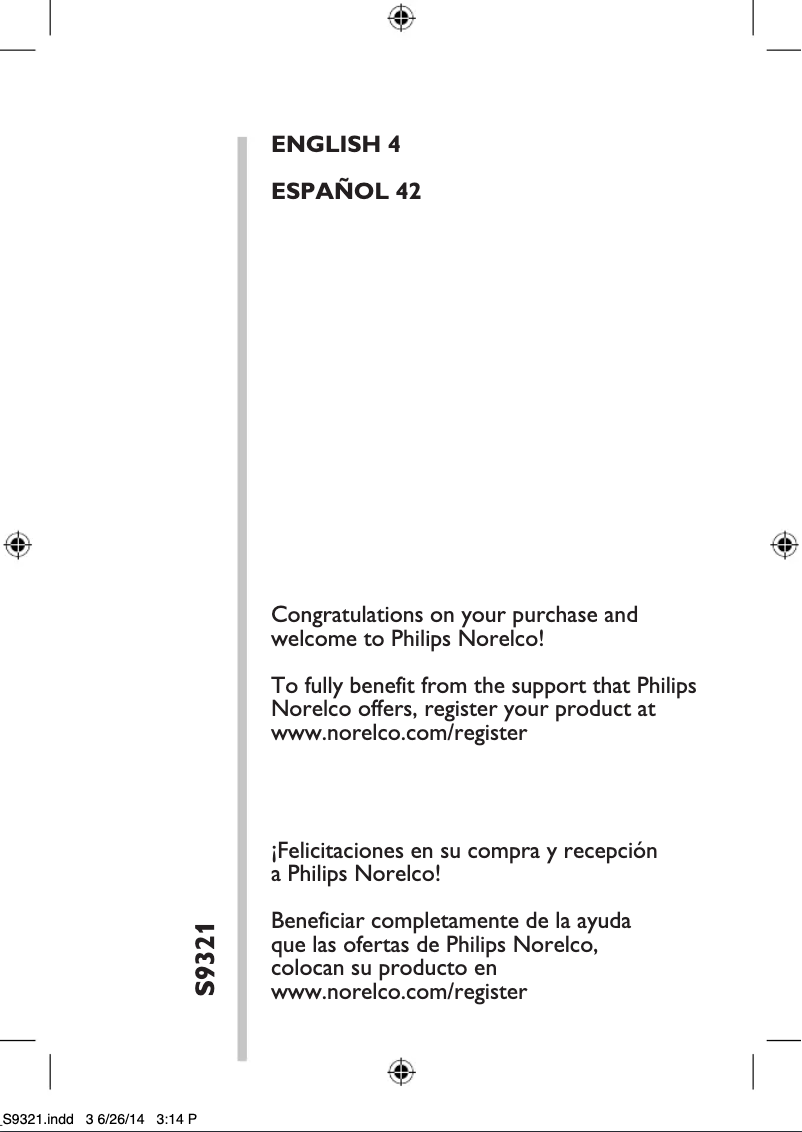 Image de la première page du manuel de l'appareil SensoTouch 3D S9321