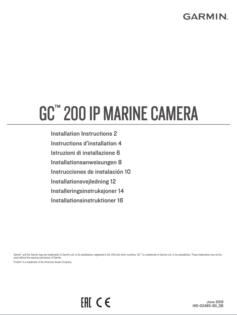 Page 1 de la notice Manuel utilisateur Garmin GC 200