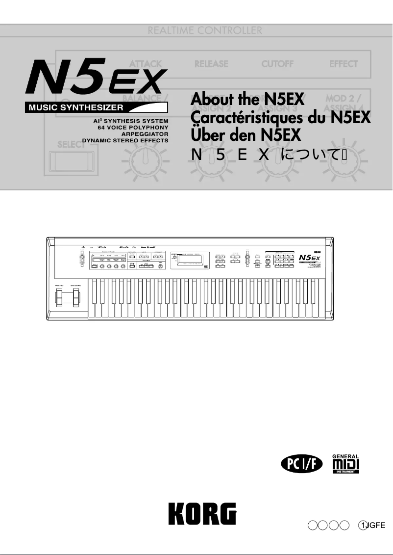 Image de la première page du manuel de l'appareil N5EX