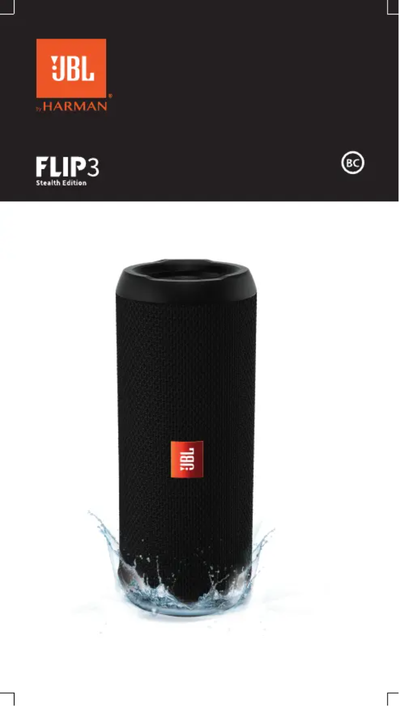 Page 1 de la notice Manuel utilisateur JBL Flip 3