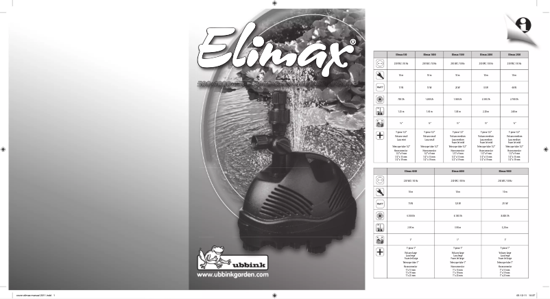 Image de la première page du manuel de l'appareil Elimax