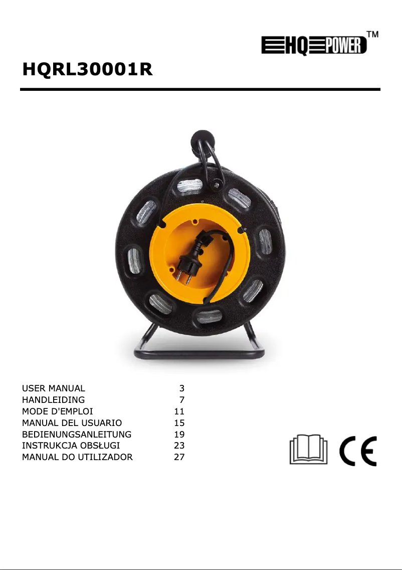 Image de la première page du manuel de l'appareil HQRL30001R