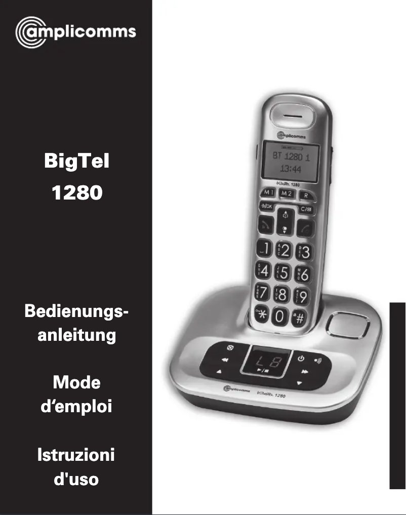 Imagen de la primera página del manual del dispositivo BigTel 1200