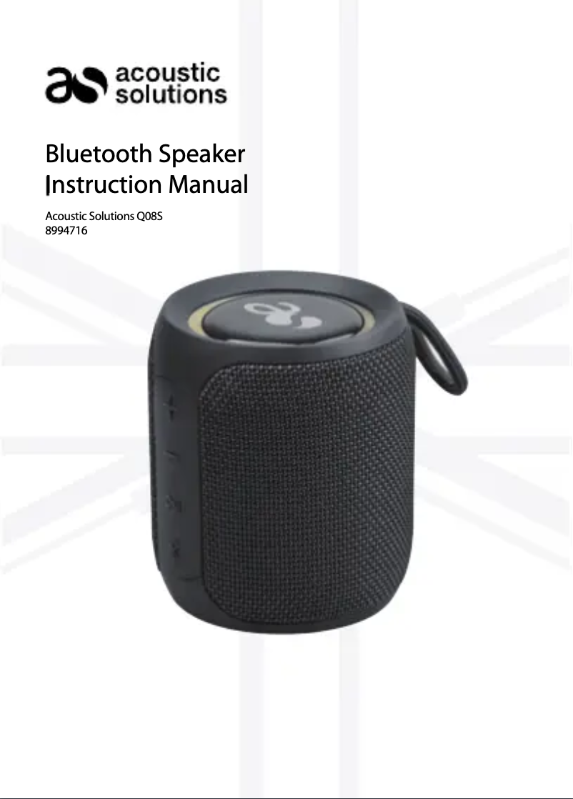 Image de la première page du manuel de l'appareil Q08S