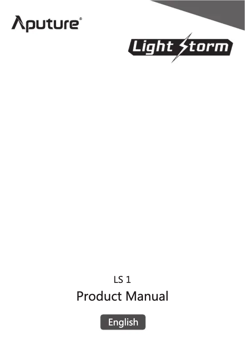 Imagen de la primera página del manual del dispositivo Light Storm LS 1s