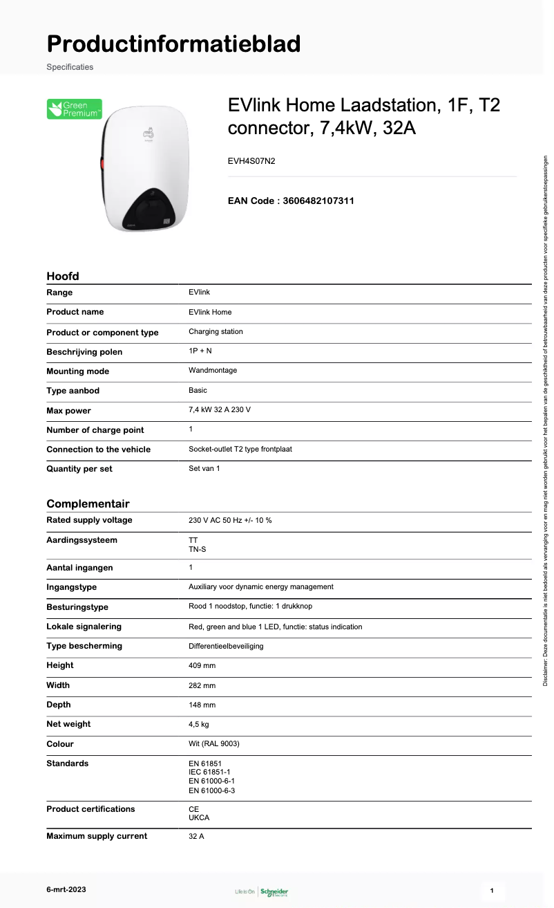 Image de la première page du manuel de l'appareil EVH4S07N2