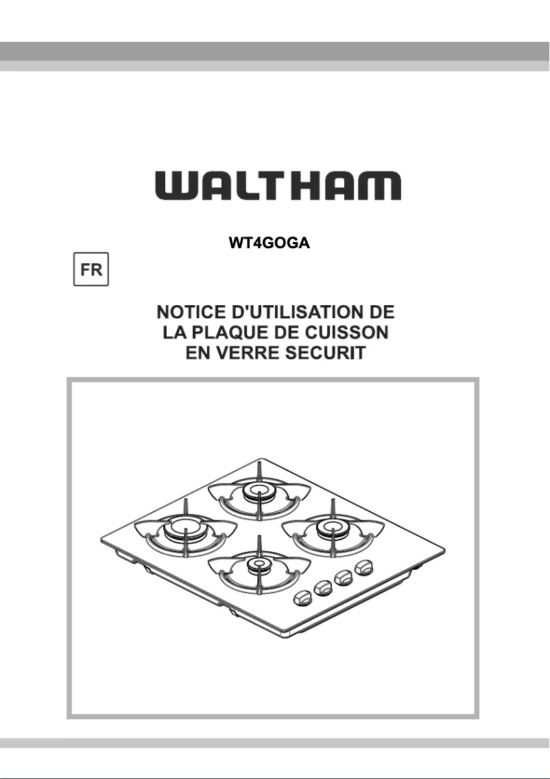 Page 1 de la notice Manuel utilisateur Waltham WT4GOGA