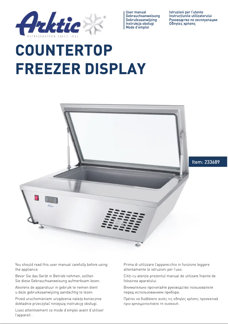 Image de la première page du manuel de l'appareil 233689