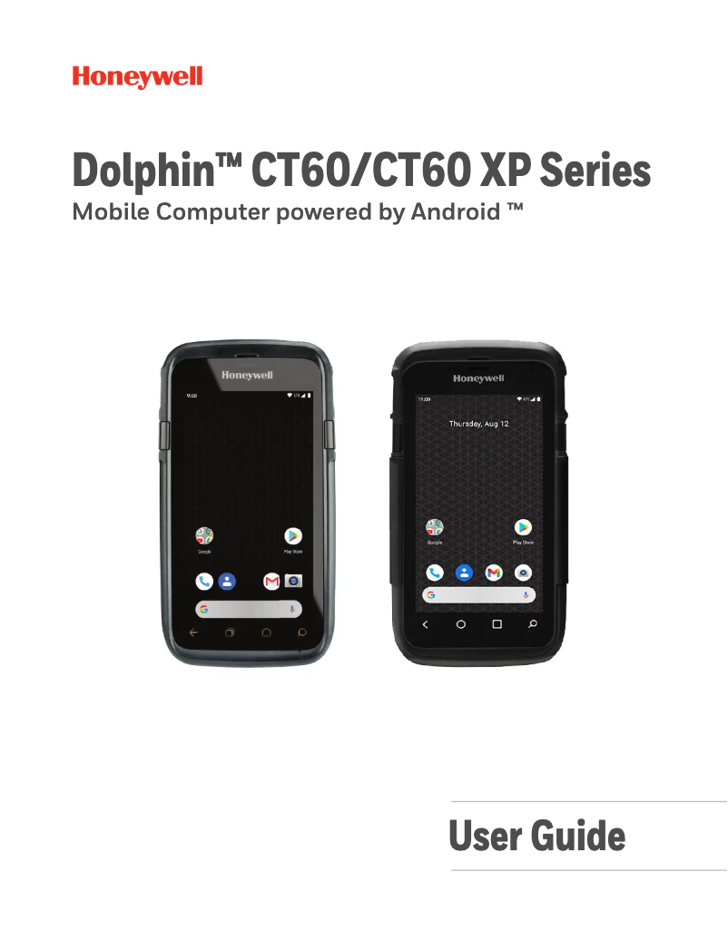 Page n°1 - Manuel utilisateur Honeywell Dolphin CT60 XP