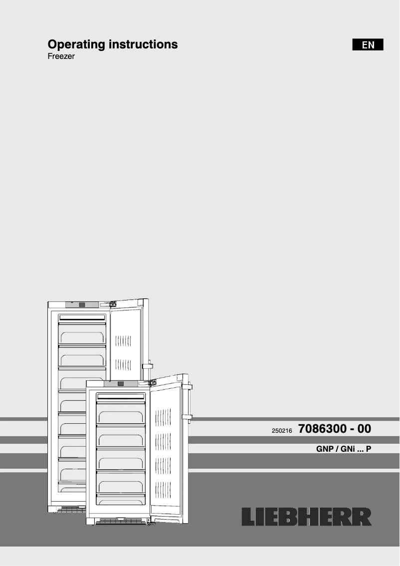 Image de la première page du manuel de l'appareil GNPes 4355 Premium NoFrost