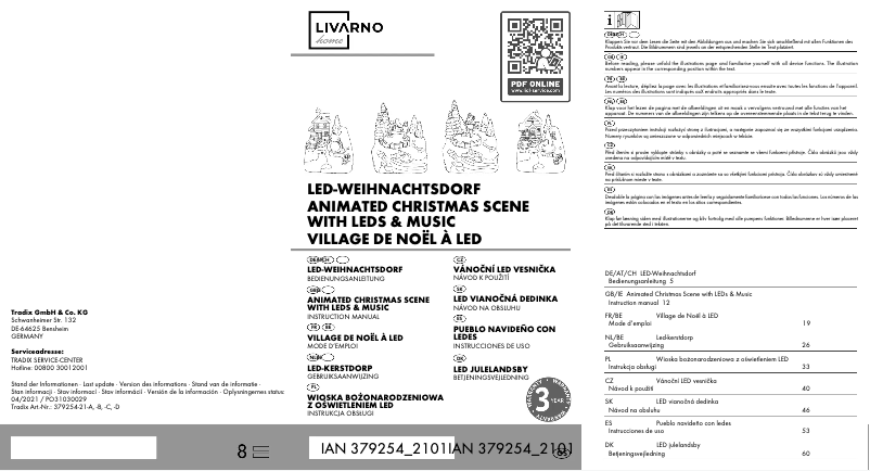 Page n°1 - Manuel utilisateur Livarno Lux IAN 379254
