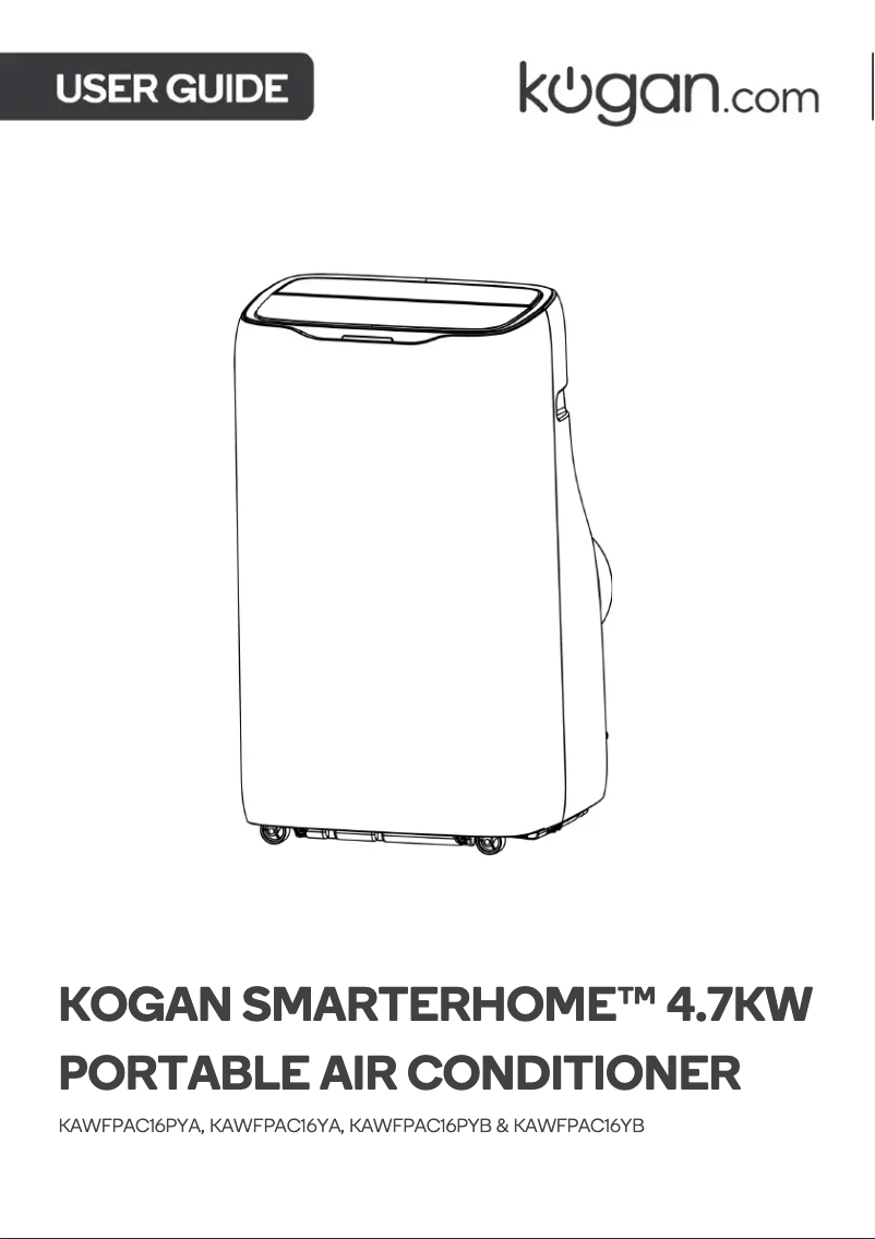 Image de la première page du manuel de l'appareil KAWFPAC16PYA