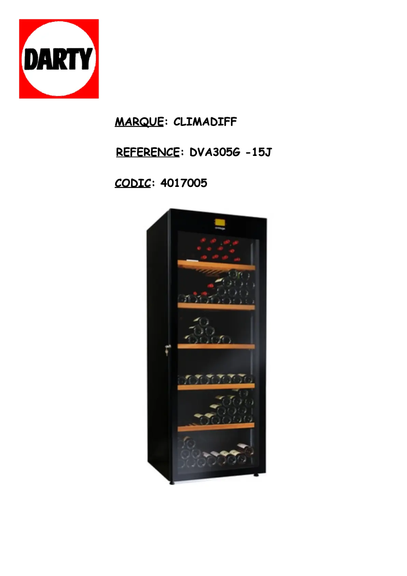 Page n°1 - Manuel utilisateur Avintage DVA305G