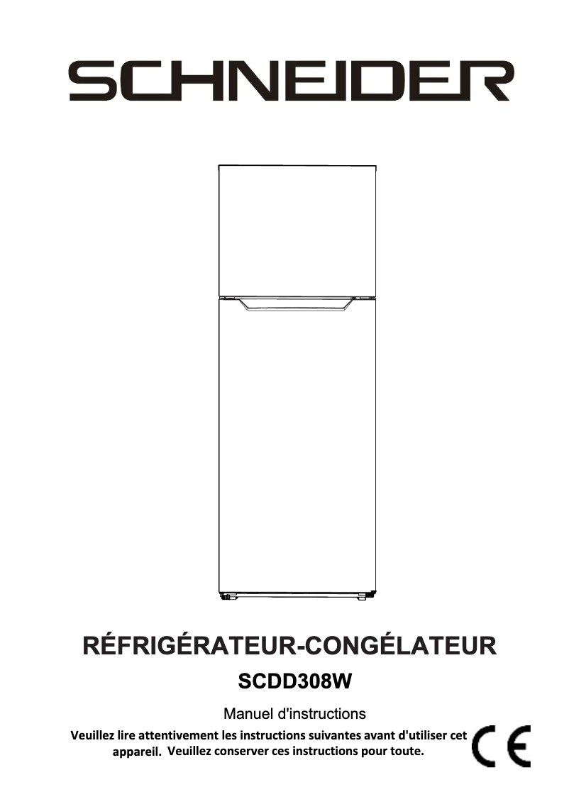 Página 1 del manual Manual de instrucciones Schneider SCDD308W