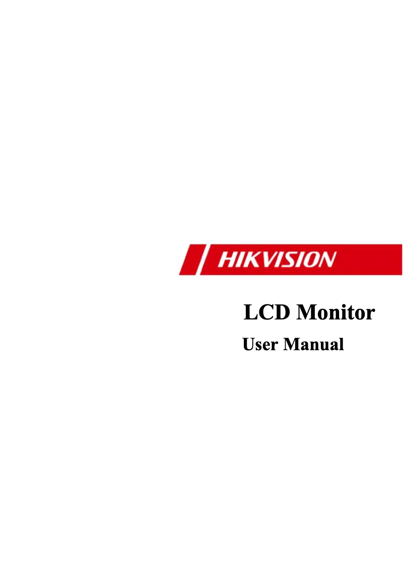 Page 1 de la notice Manuel utilisateur Hikvision DS-D5022QE-C