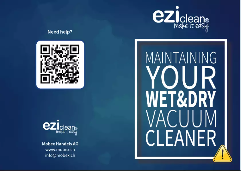 Page n°1 - Manuel utilisateur EZIclean Cyclowash P420