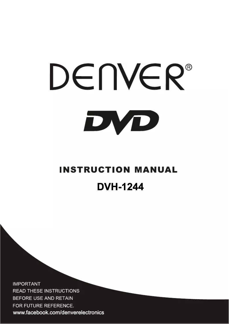 Image de la première page du manuel de l'appareil DVH-1244