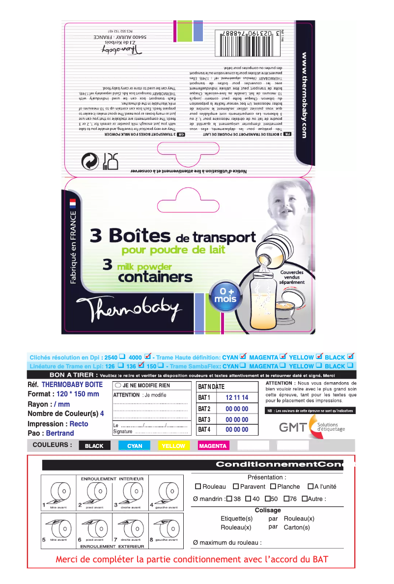 Page 1 de la notice Manuel utilisateur Thermobaby 2164154126509