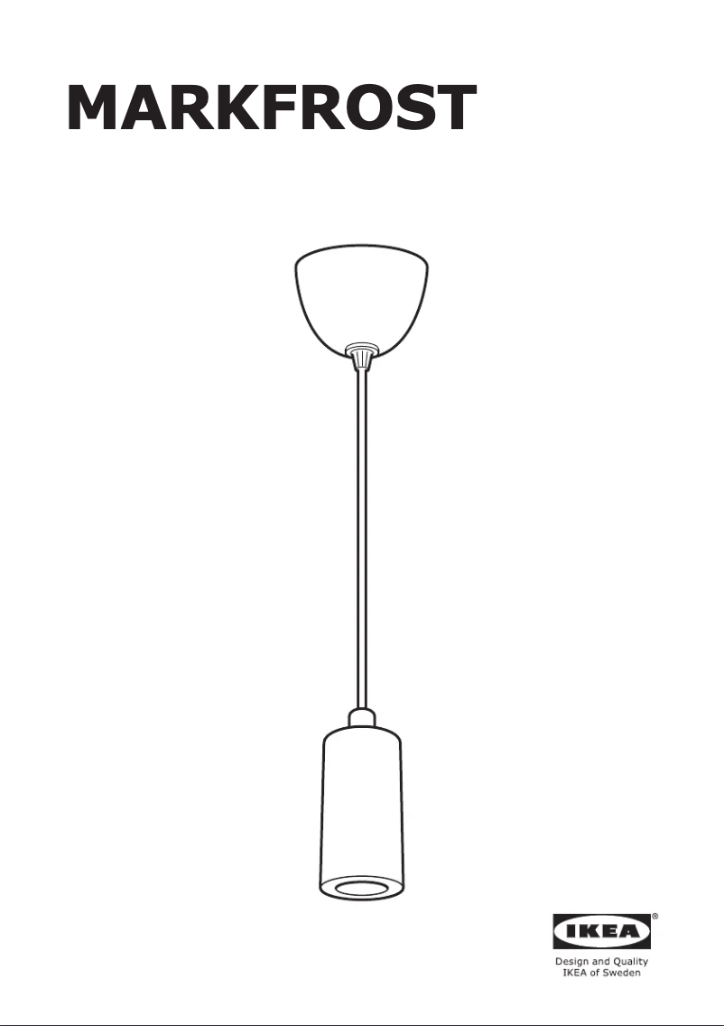 Page 1 de la notice Instructions / montage Ikea MARKFROST