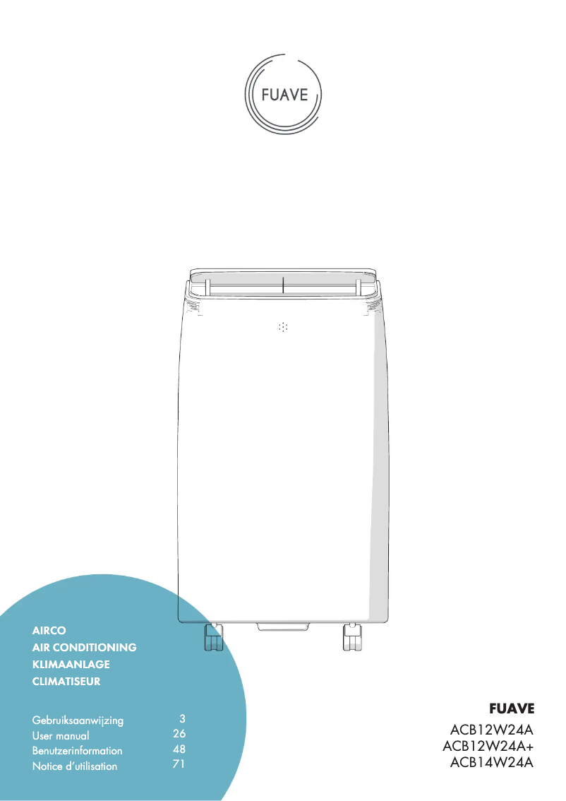 Page n°1 - Manuel utilisateur Fuave ACB16W24A