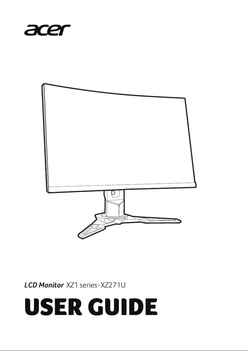 Page n°1 - Manuel utilisateur Acer XZ271UA