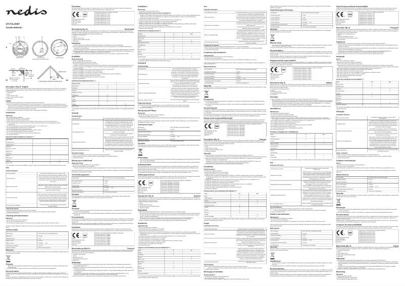 Page n°1 - Manuel utilisateur Nedis DTCTSL30WT