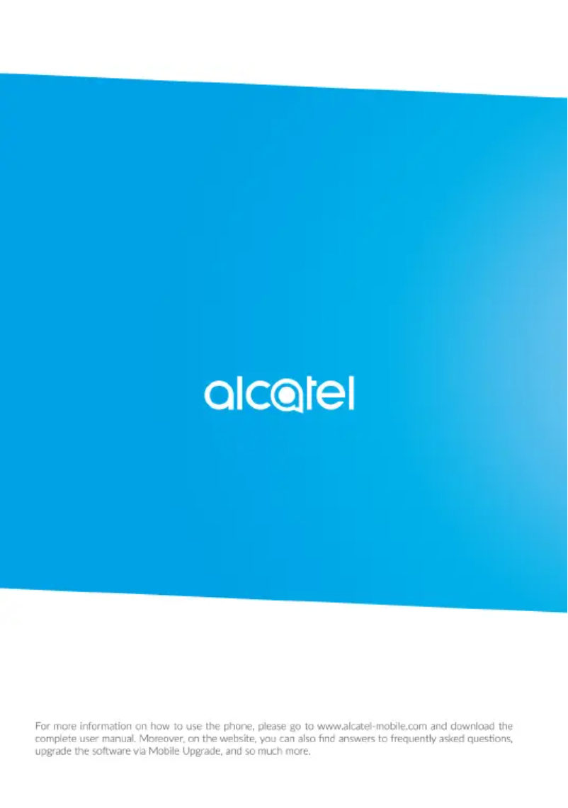Page n°1 - Manuel utilisateur Alcatel One Touch 1054D