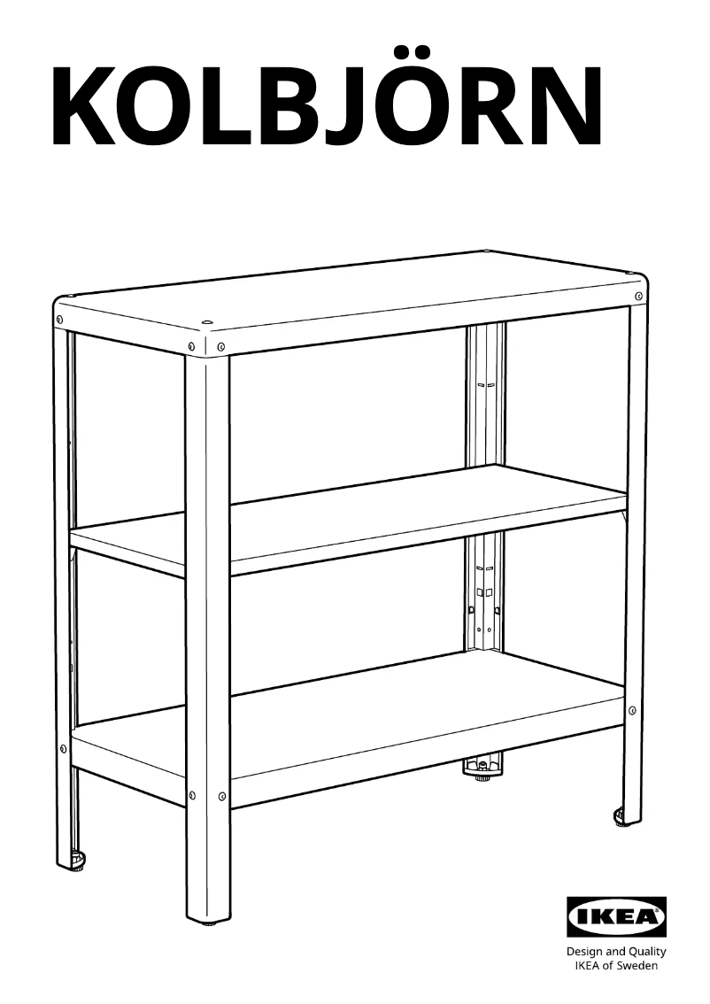 Imagen de la primera página del manual del dispositivo KOLBJÖRN 405.207.44