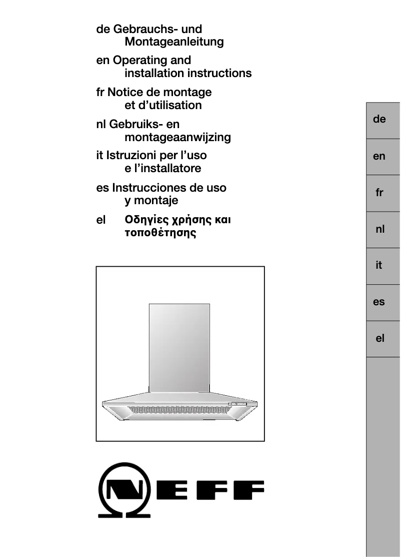 Page n°1 - Mode d'emploi Neff D8980N2
