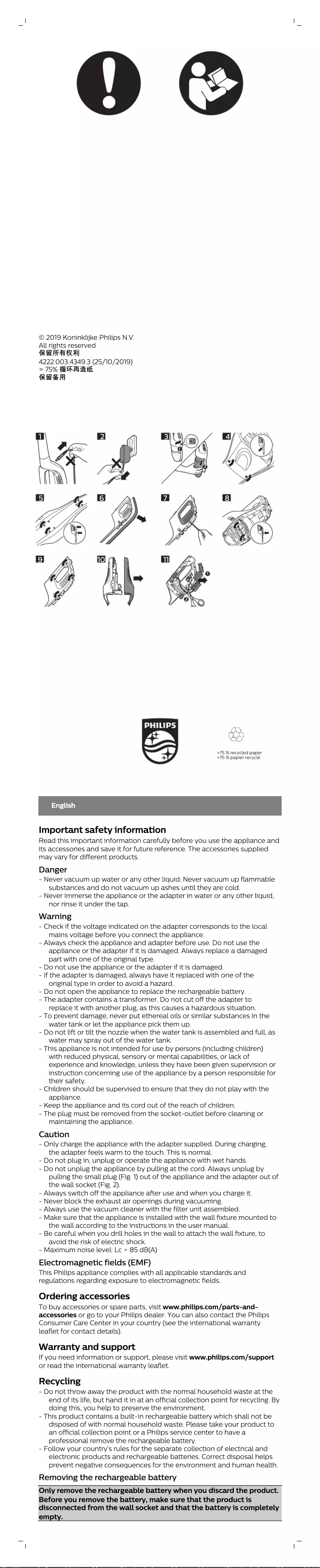 Imagen de la primera página del manual del dispositivo PowerPro Duo FC6171