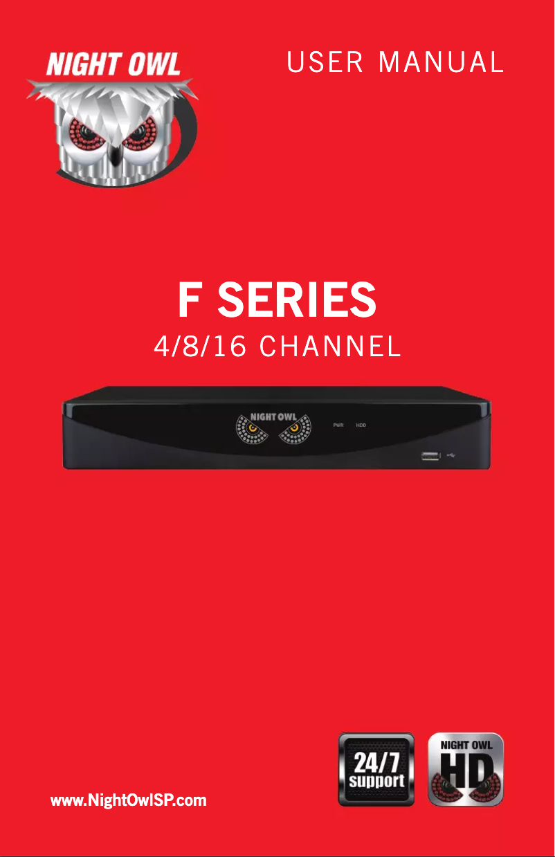 Page n°1 - Manuel utilisateur Night Owl B-F900-81-8