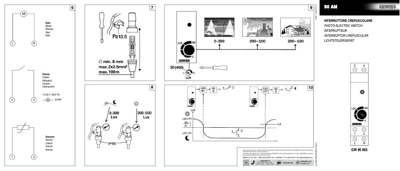 Page 1 de la notice Manuel utilisateur Gewiss GW96892