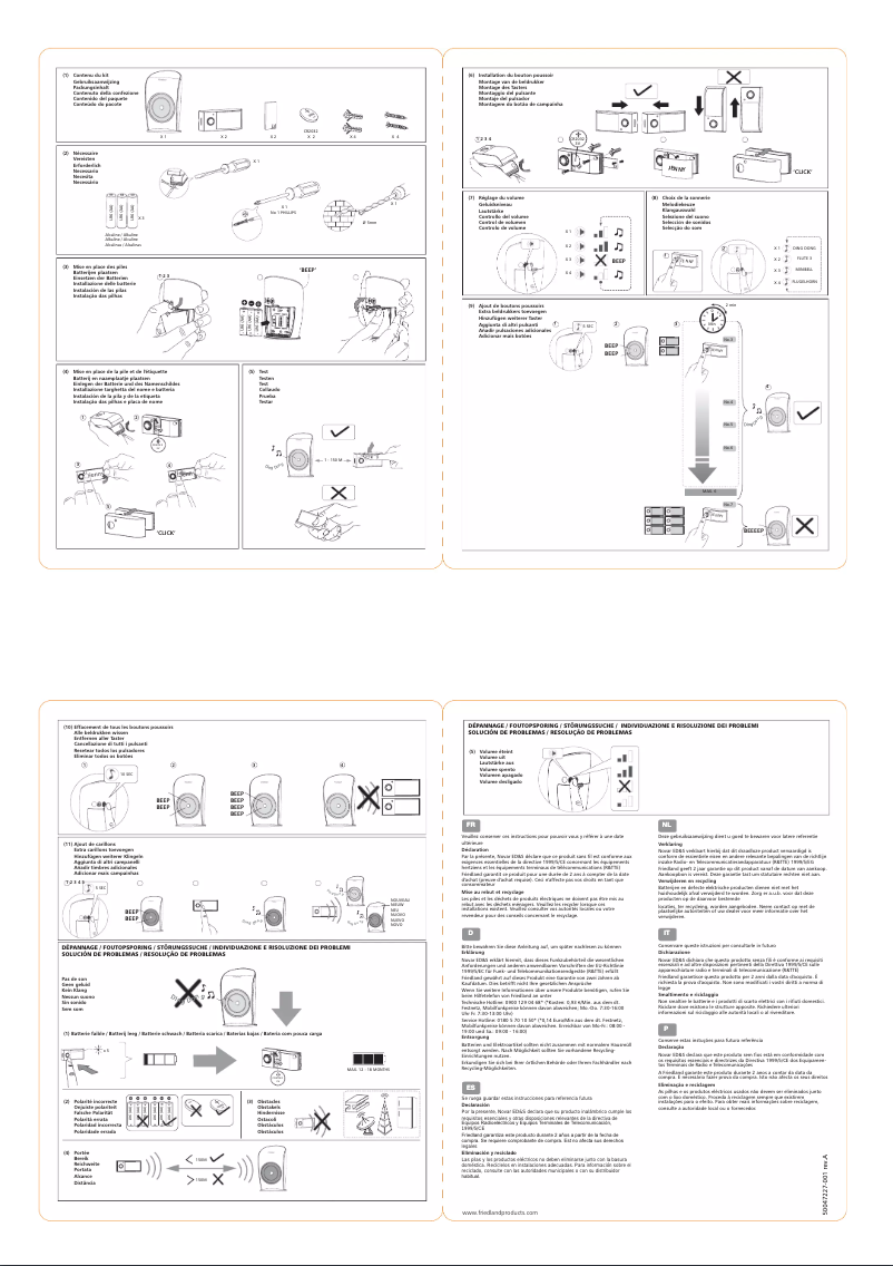 Page n°1 - Manuel utilisateur Friedland D3110S