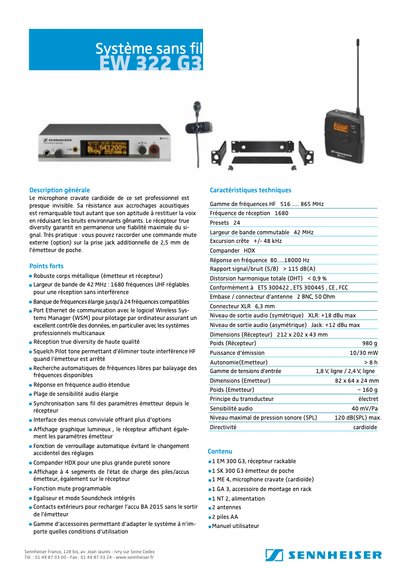 Imagen de la primera página del manual del dispositivo EW 322 G3