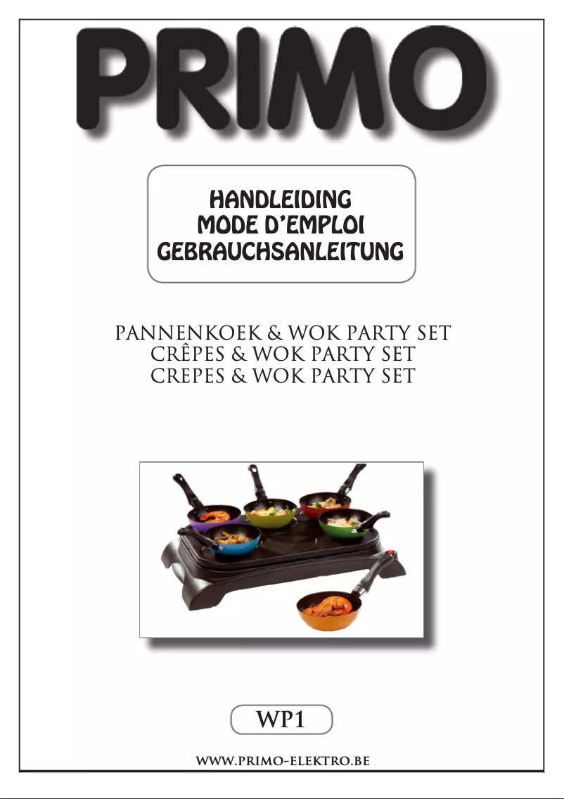 Page 1 de la notice Manuel utilisateur Primo WP1