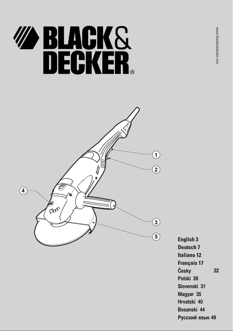 Page 1 de la notice Manuel utilisateur Black & Decker KG2300