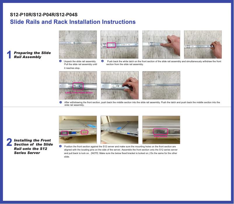 Image de la première page du manuel de l'appareil S12-P10R