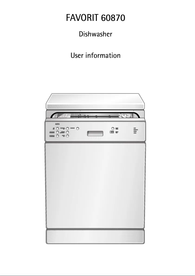 Image de la première page du manuel de l'appareil F 60870