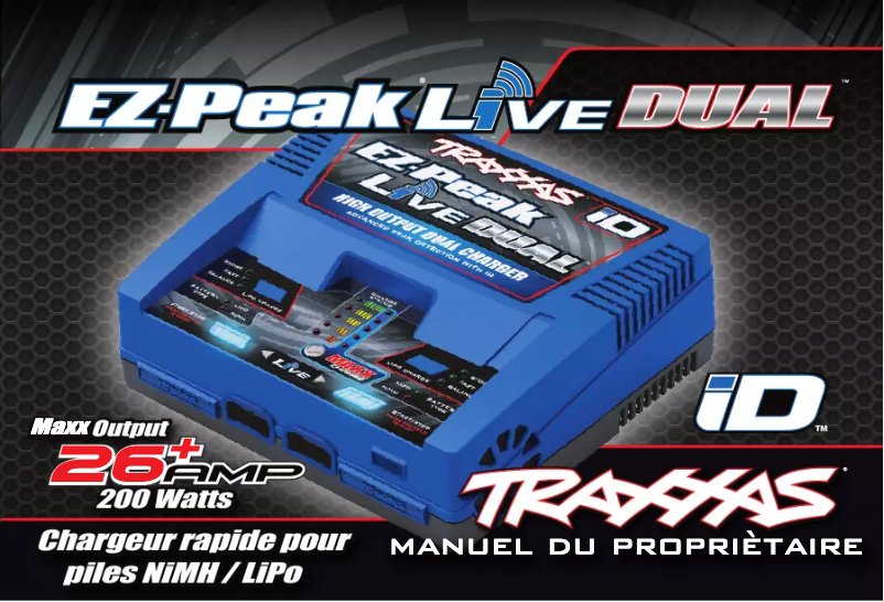 Page 1 de la notice Manuel utilisateur Traxxas EZ-Peak Live Dual