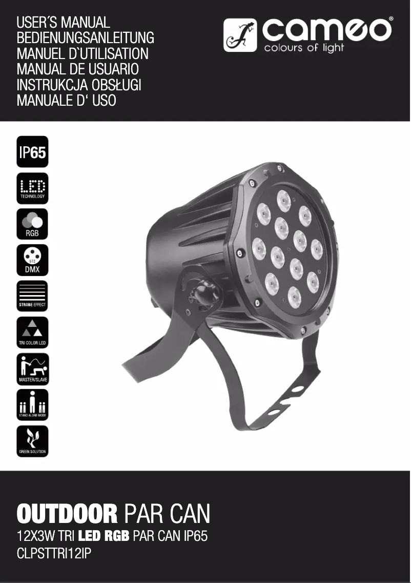 Image de la première page du manuel de l'appareil STUDIO PAR TRI 12 IP