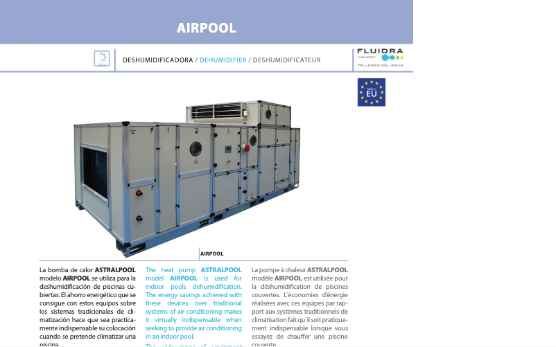 Image de la première page du manuel de l'appareil Airpool