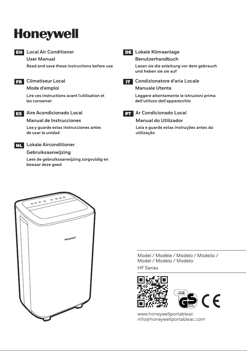 Image de la première page du manuel de l'appareil HF10CESVWK